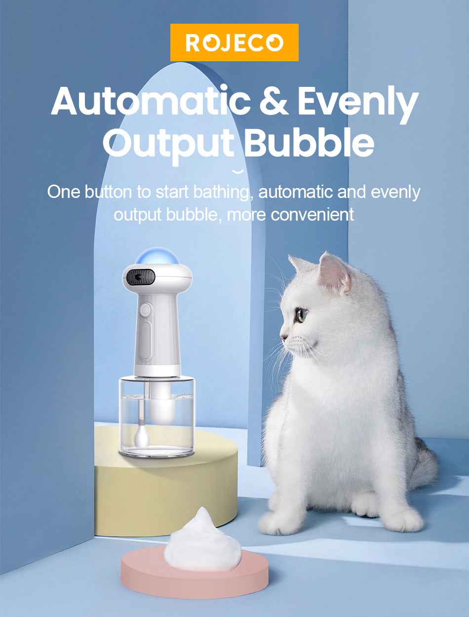 ROJECO Automatic Pet Bubble Machine