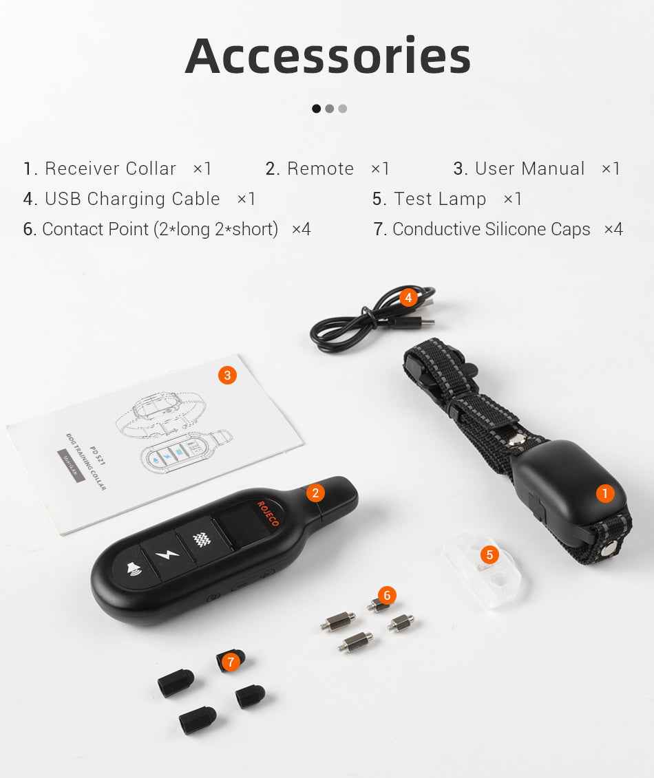 ROJECO 1000m PD521 Dog Training Collar