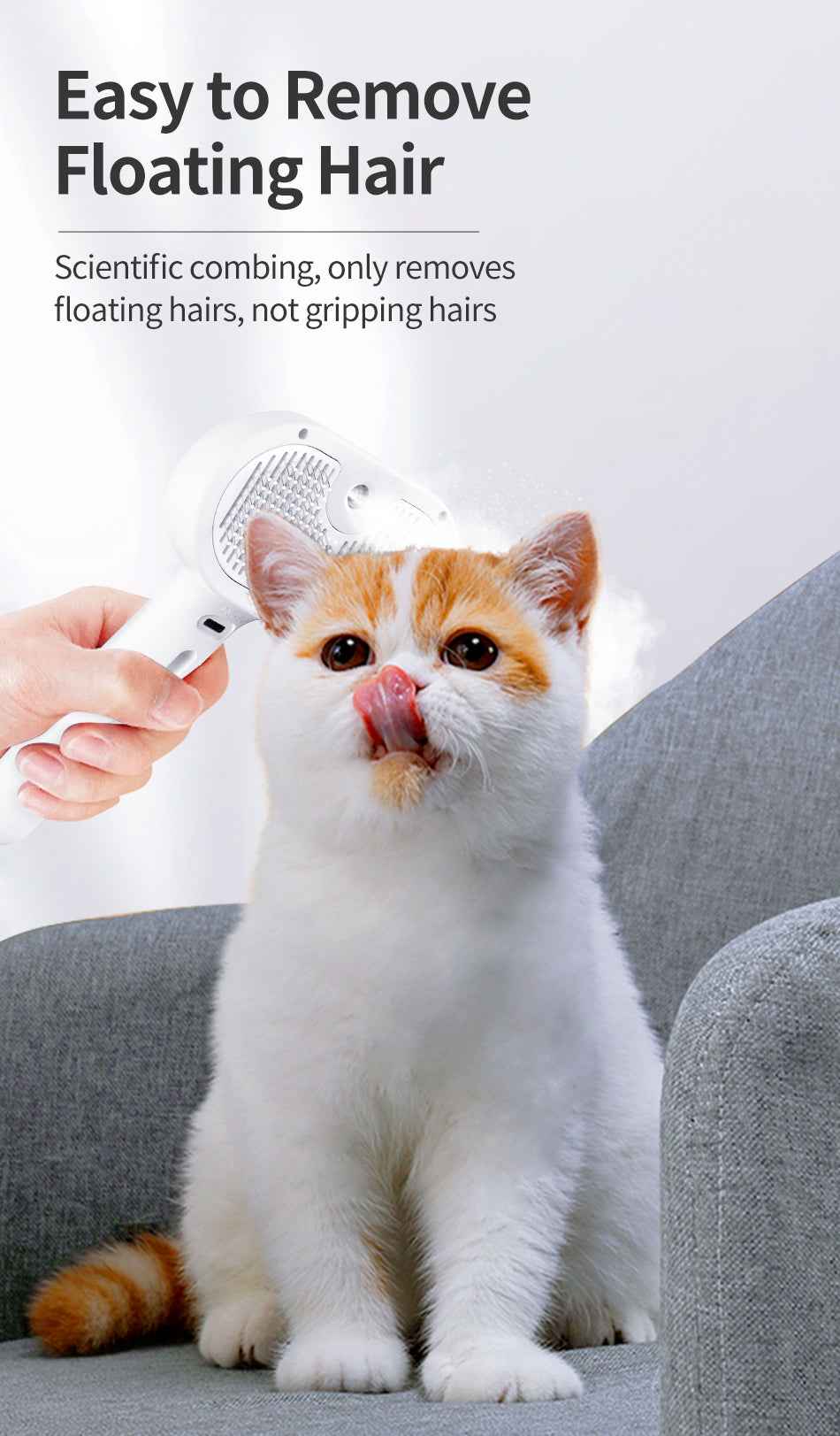 ROJECO Pet Spray Hair Comb