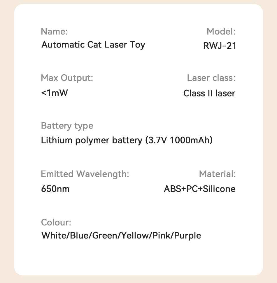 ROJECO Automatic Laser Cat Toy