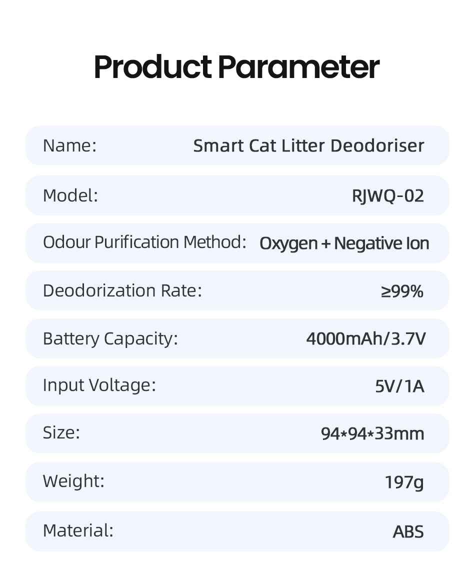ROJECO Smart Cat Odor Purifier