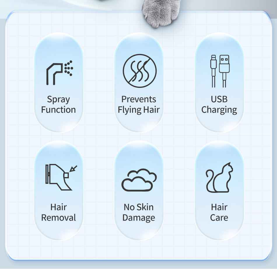ROJECO Pet Spray Hair Comb