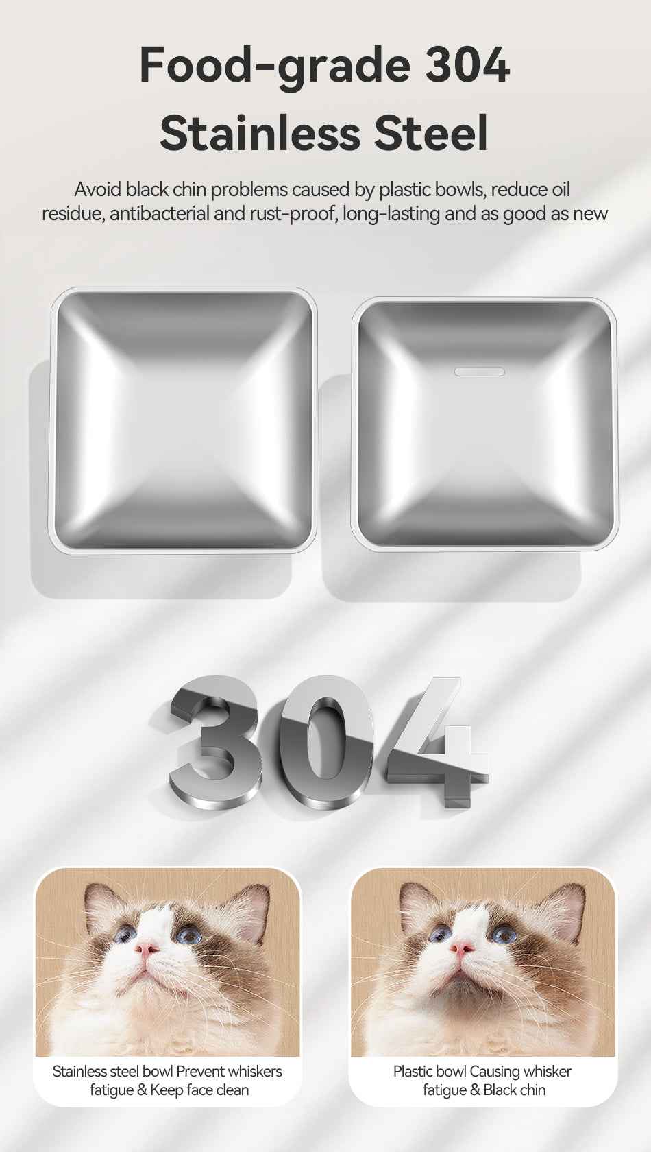 ROJECO Stainless Steel Bowls for 8.5L Feeder