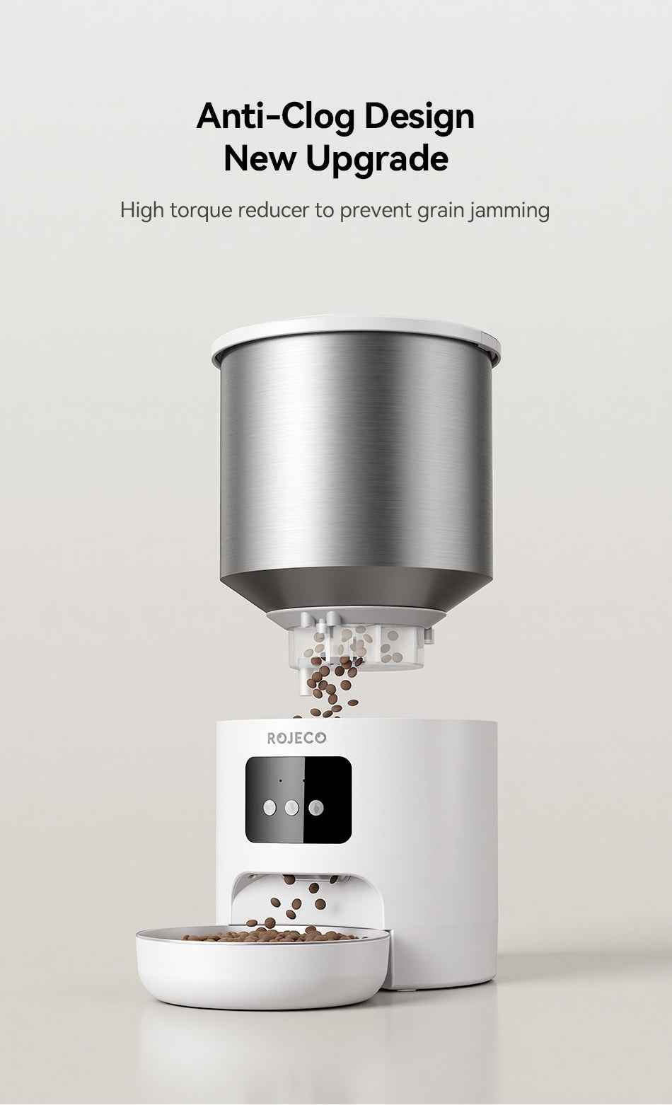 Rojeco 4.5L Stainless Steel Pet Feeder
