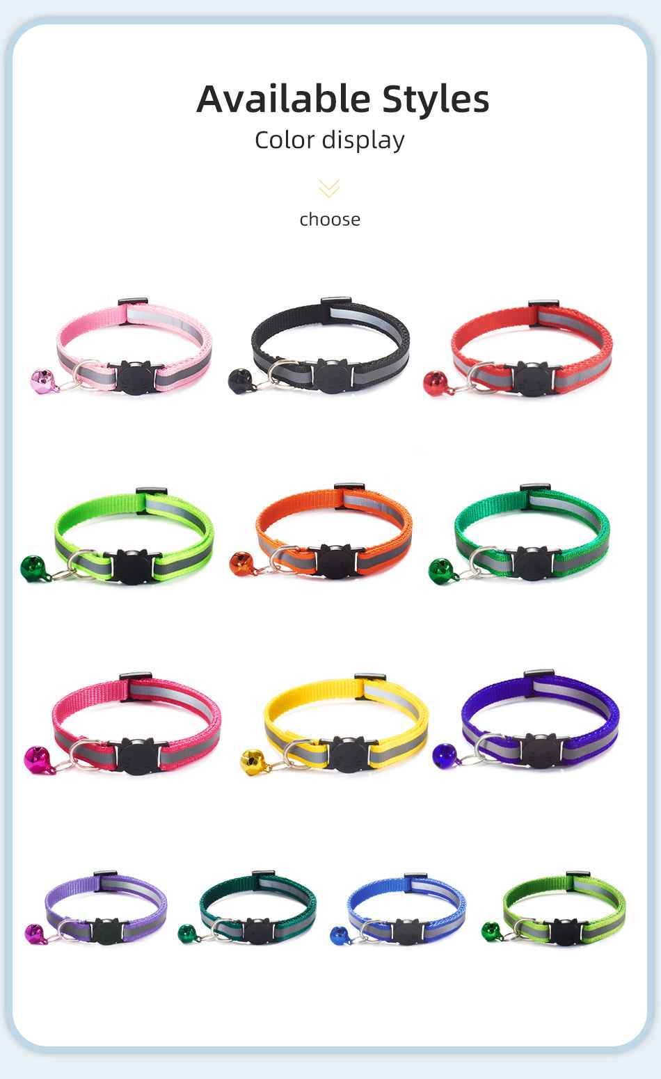 ROJECO Cartoon Safety Cat Collar