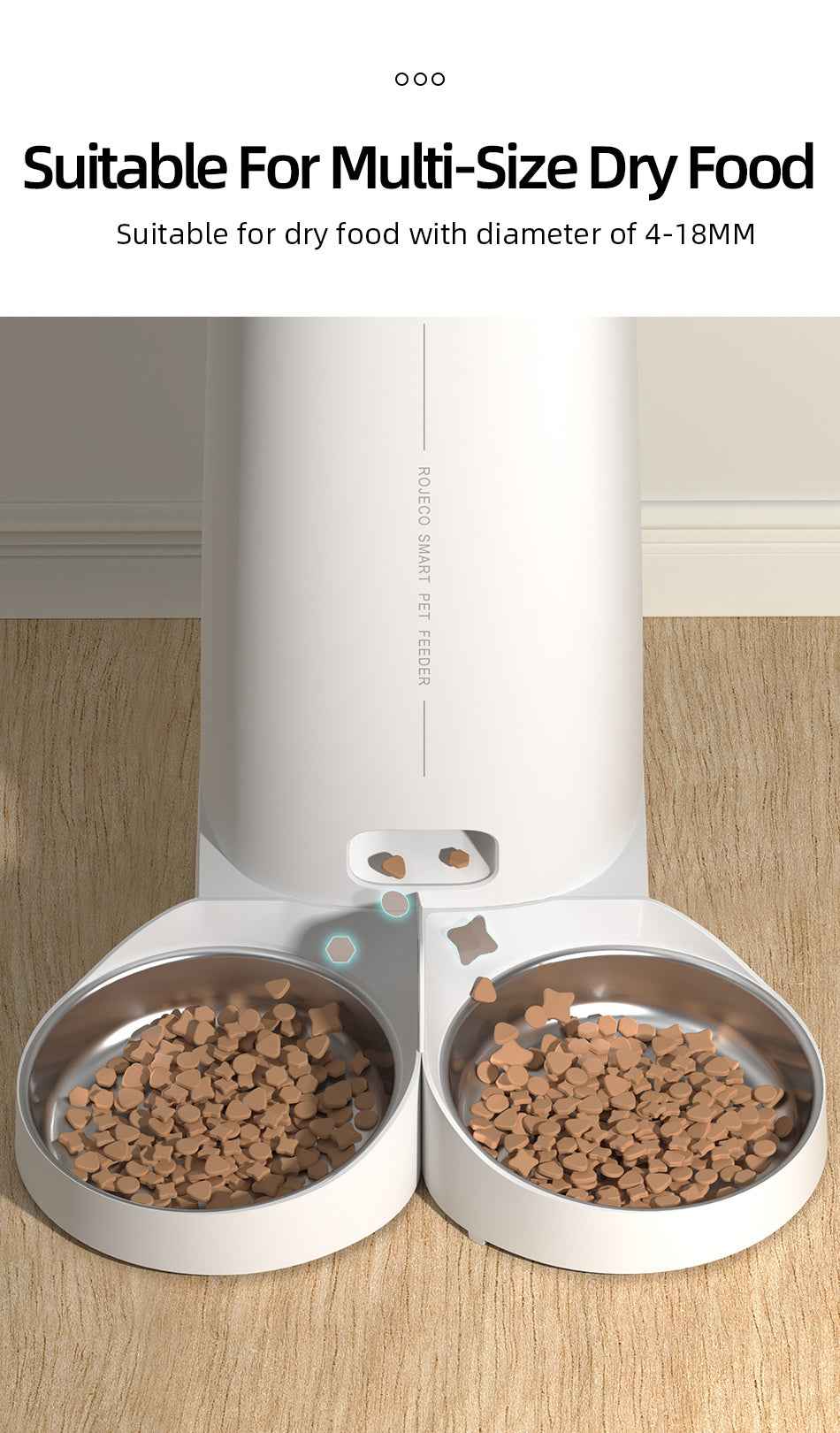 ROJECO 4L Smart Pet Feeder