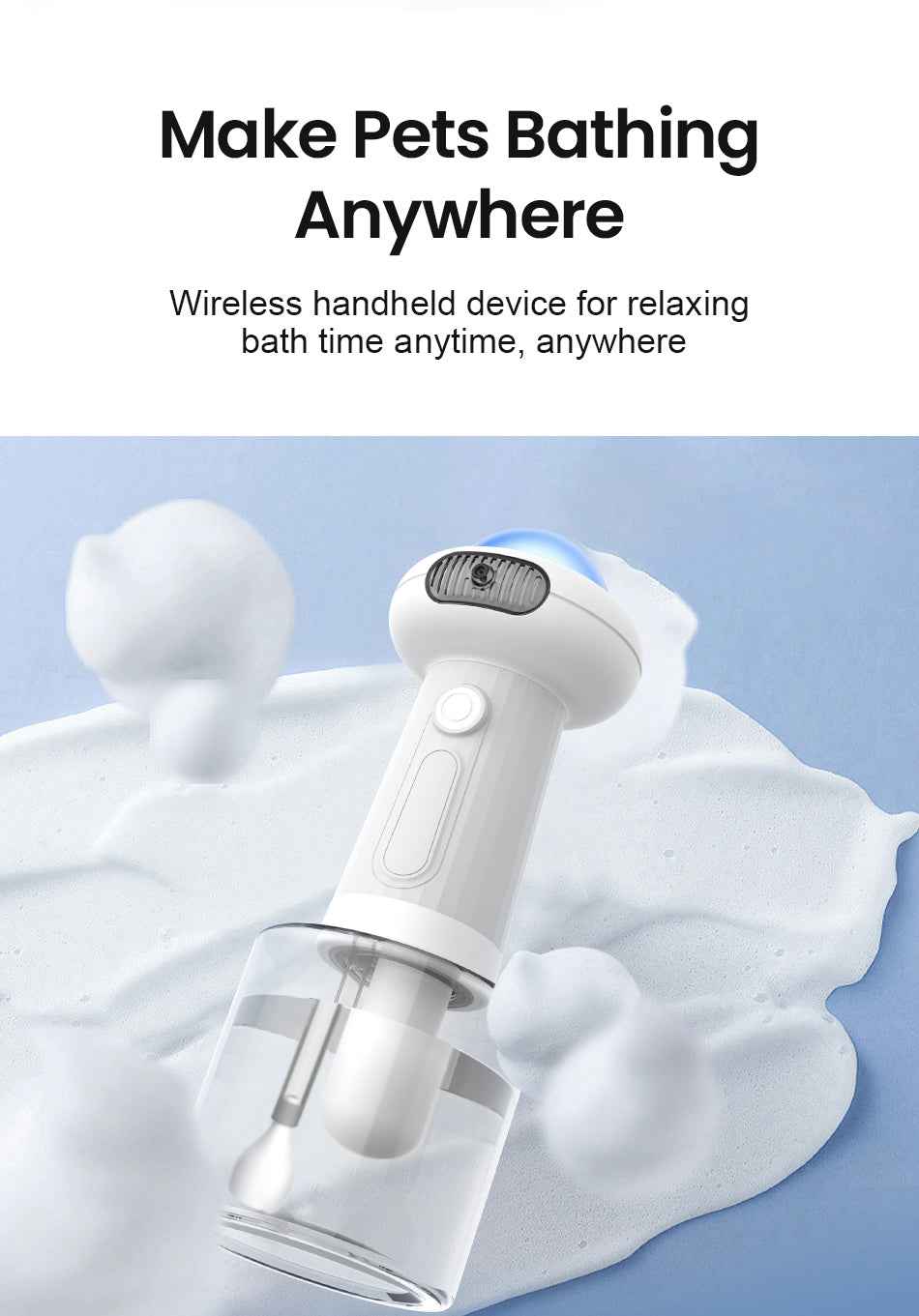 ROJECO Automatic Pet Bubble Machine
