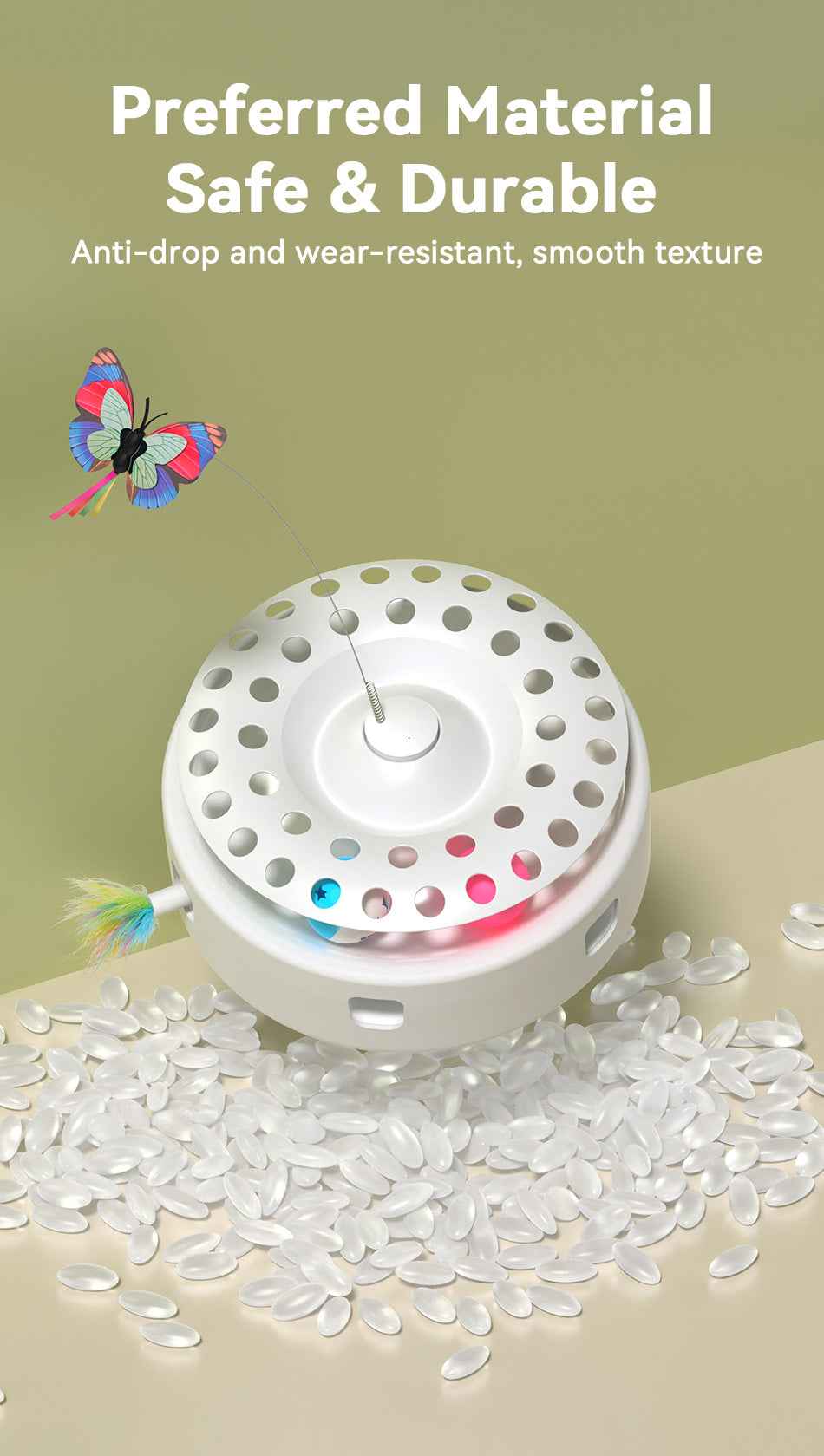 ROJECO TY823 3‑in‑1 Smart Pet Toy