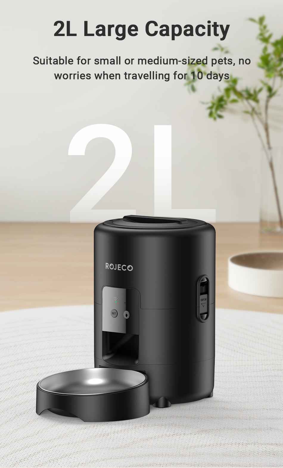 ROJECO 2L Smart Pet Feeder