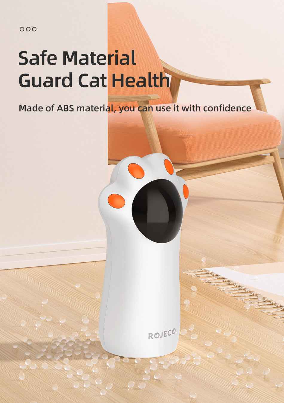 ROJECO Rechargeable Laser Cat Toy