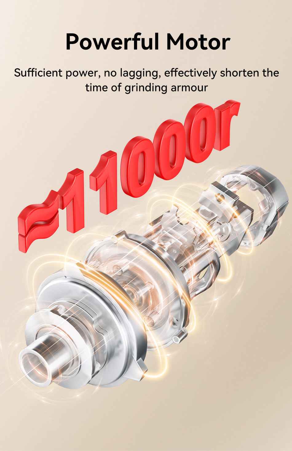 ROJECO Cyclone Pet Nail Grinder
