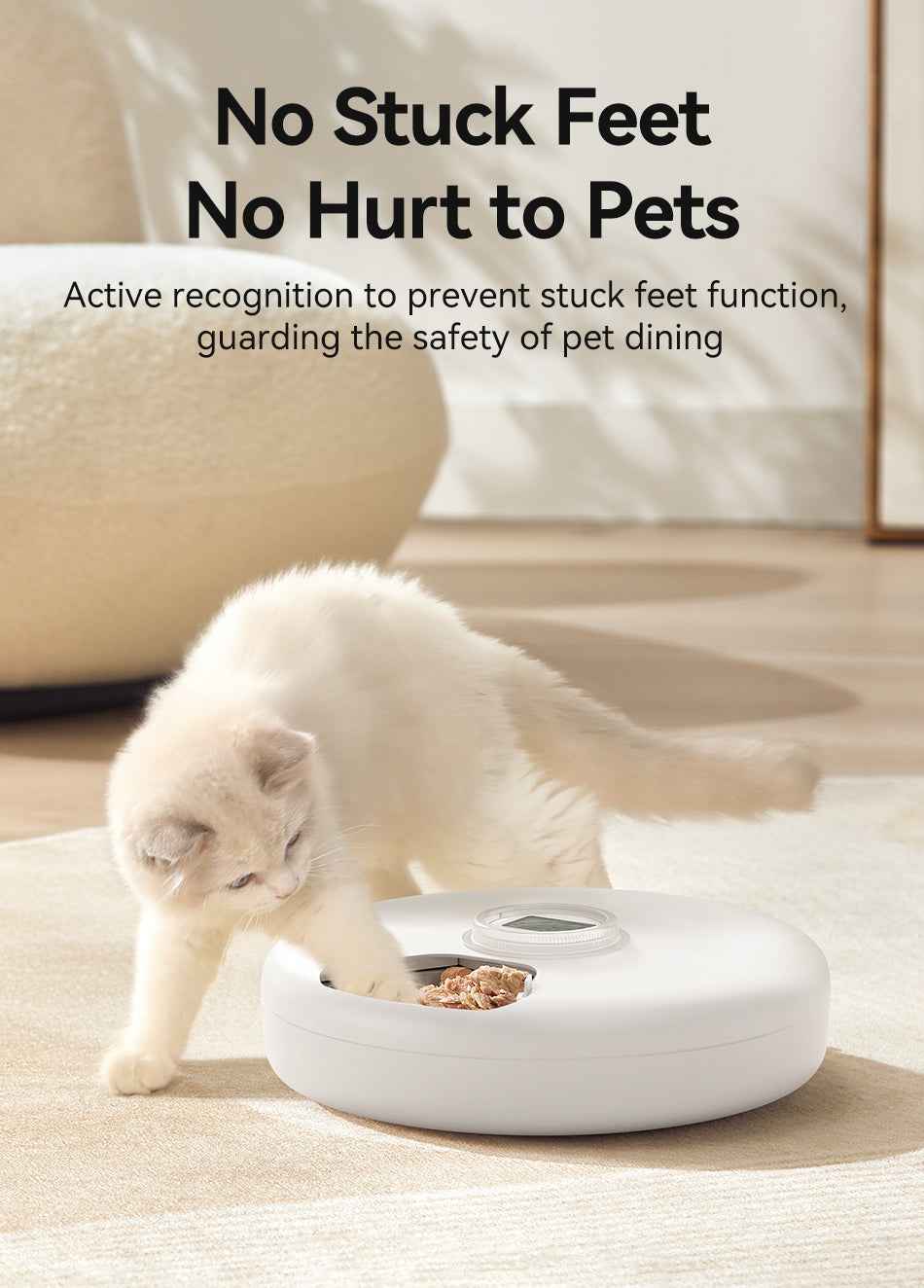 ROJECO F19 6‑Meal Cat Feeder