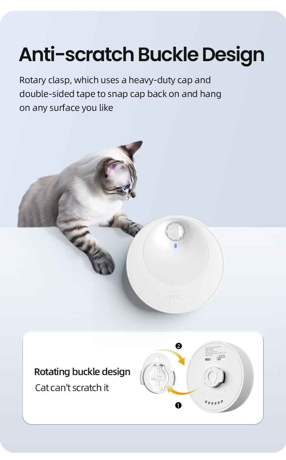 ROJECO Smart Cat Odor Purifier
