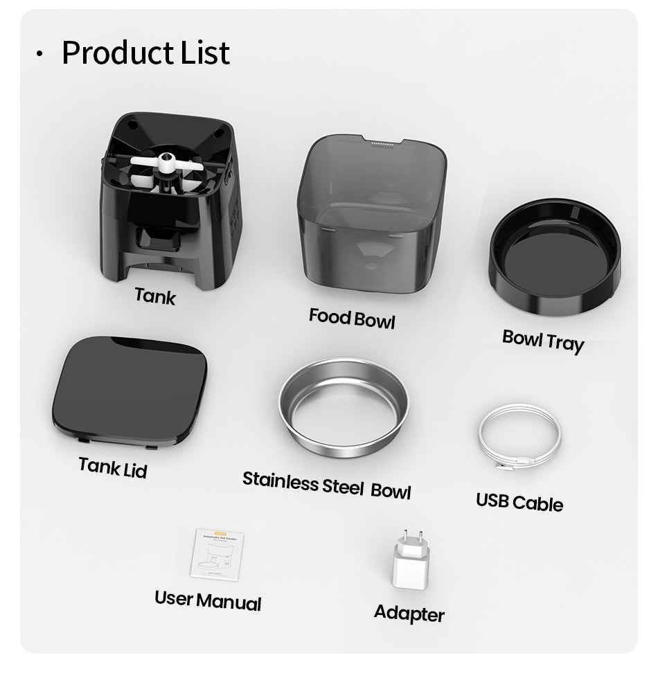 ROJECO 2L Button Pet Feeder