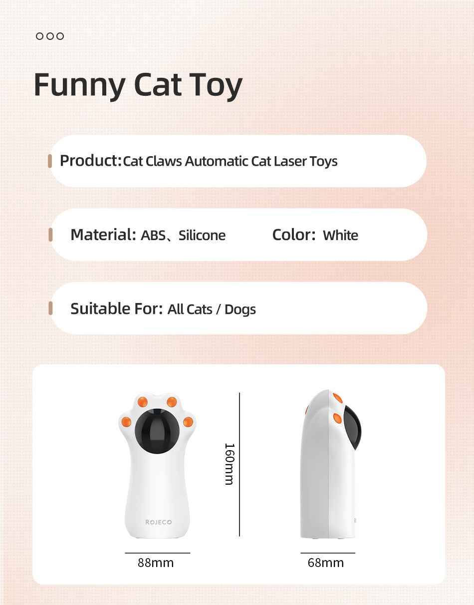 ROJECO Rechargeable Laser Cat Toy