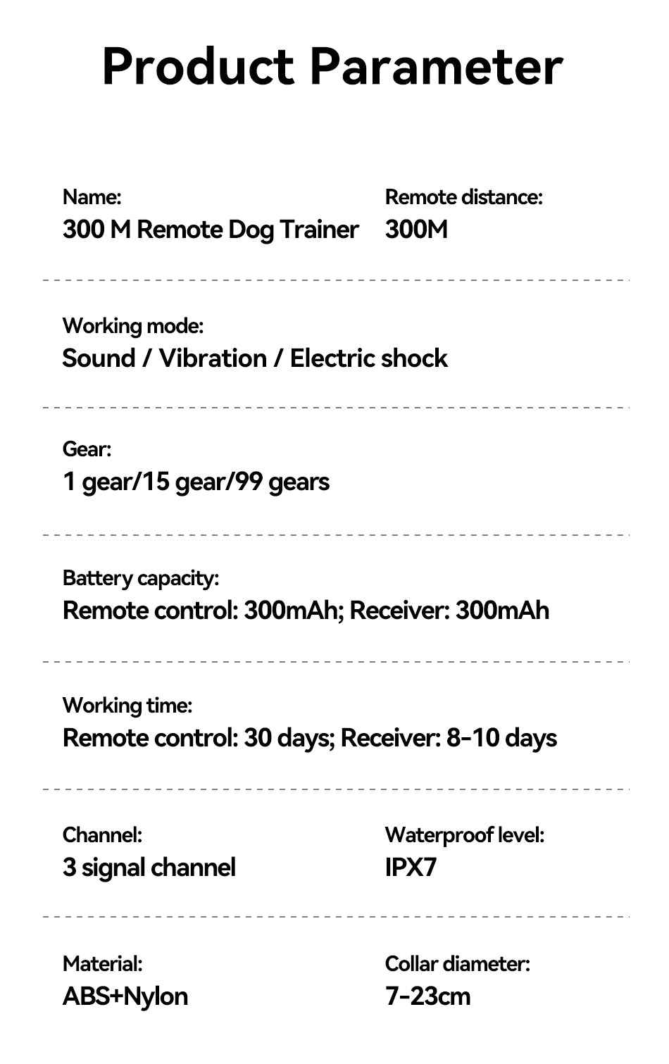 ROJECO RXGQ-04 Dog Training Collar