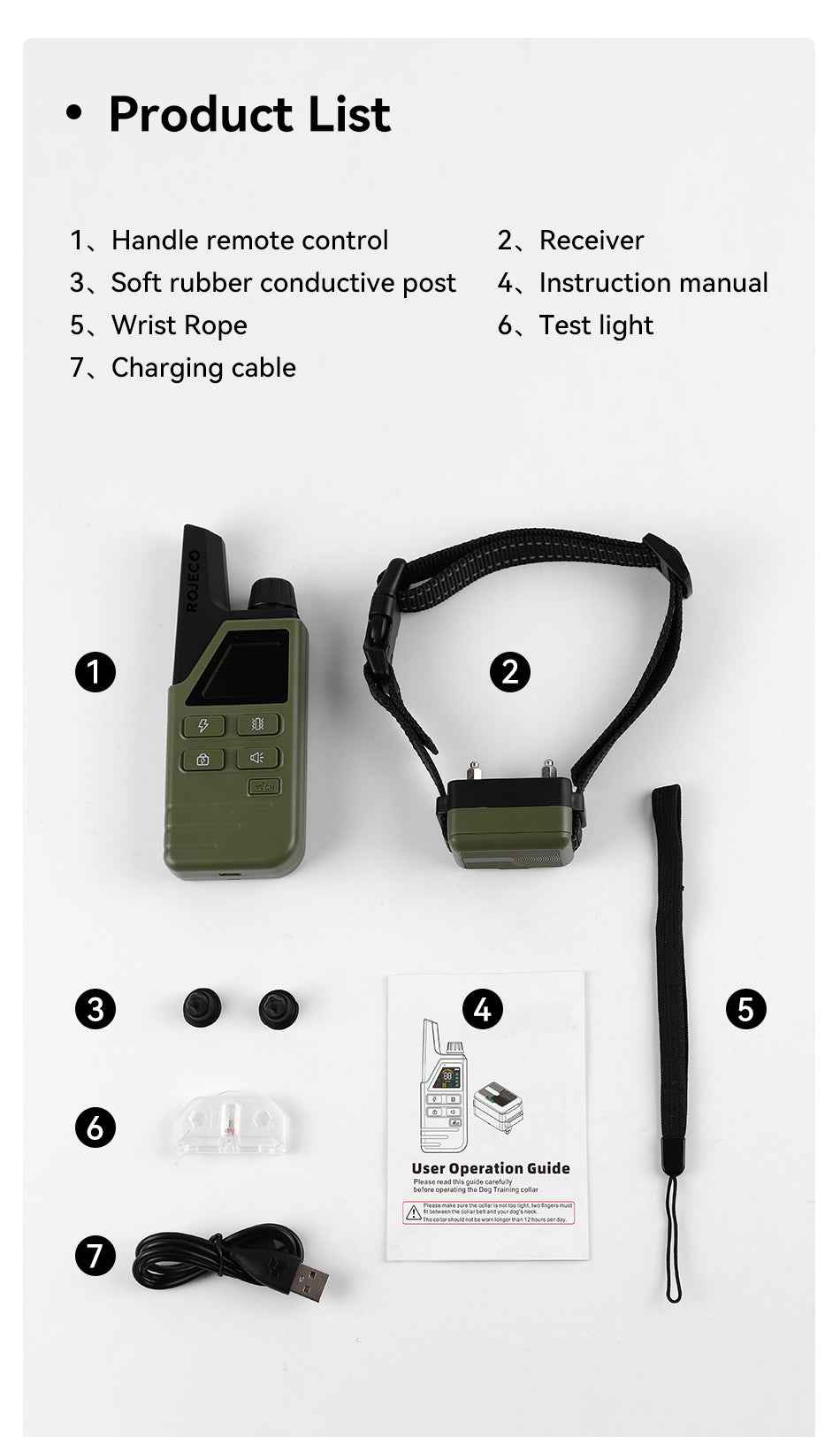 ROJECO RXGQ-04 Dog Training Collar