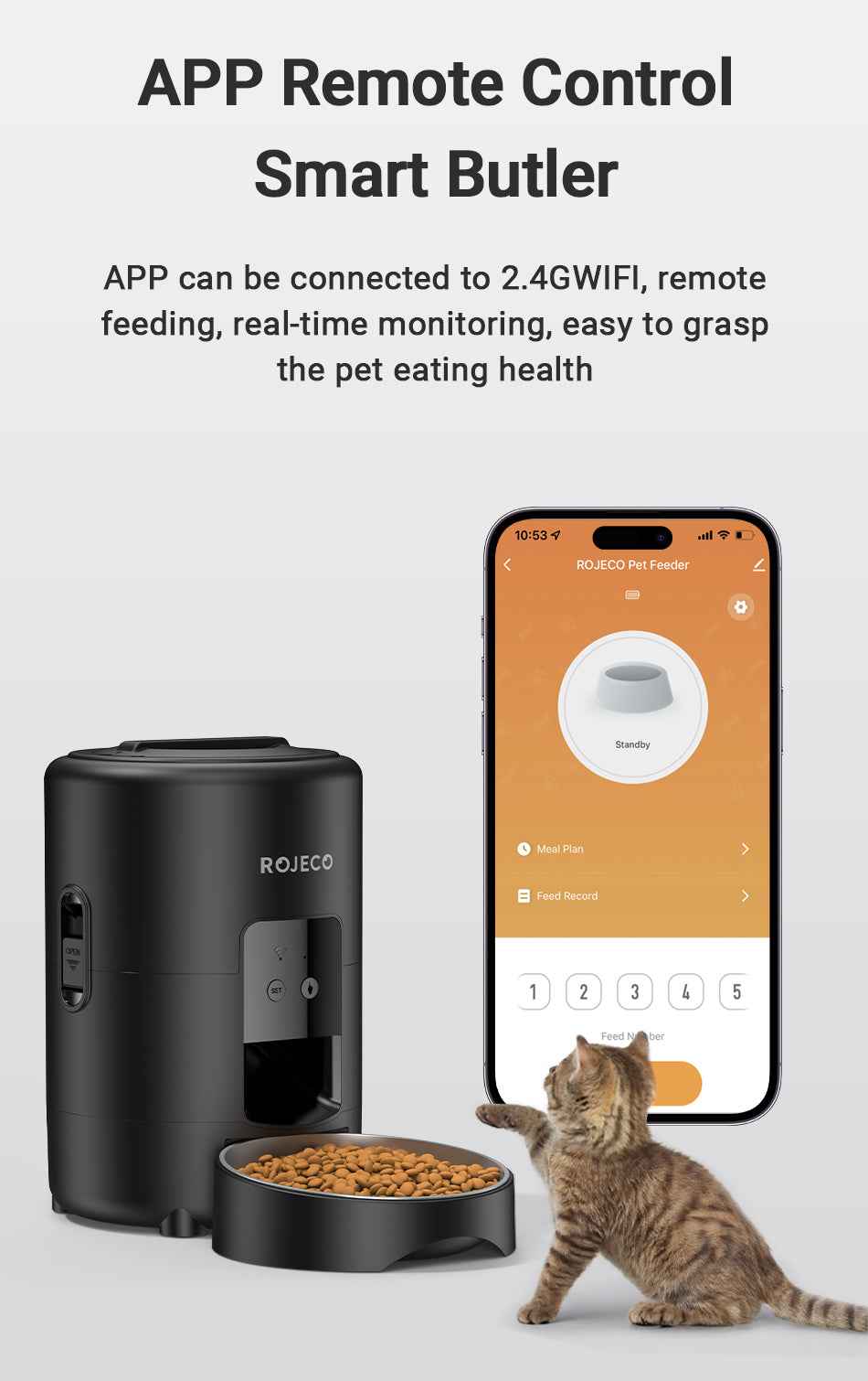 ROJECO 2L Smart Pet Feeder