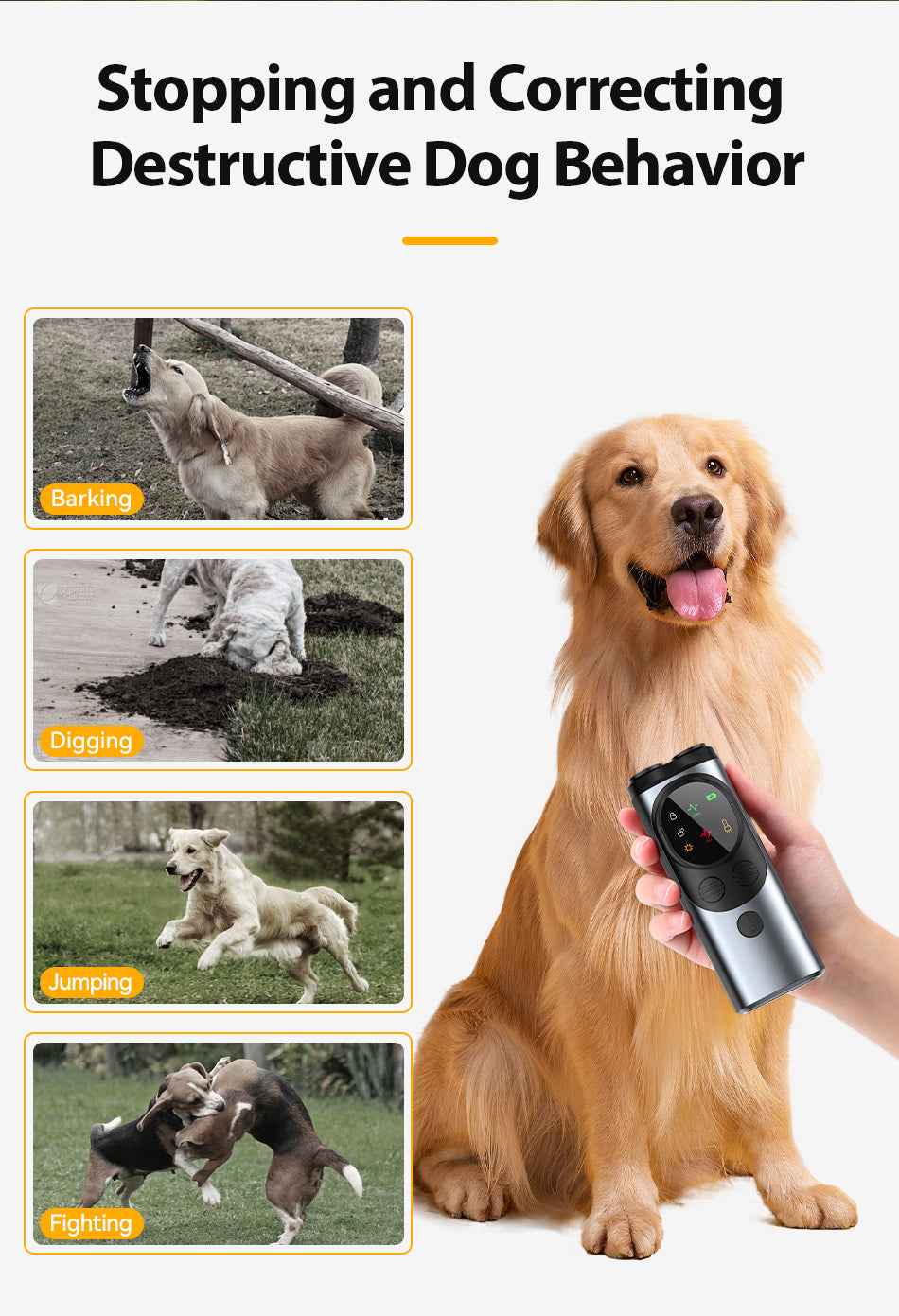 ROJECO Ultrasonic Dog Repeller