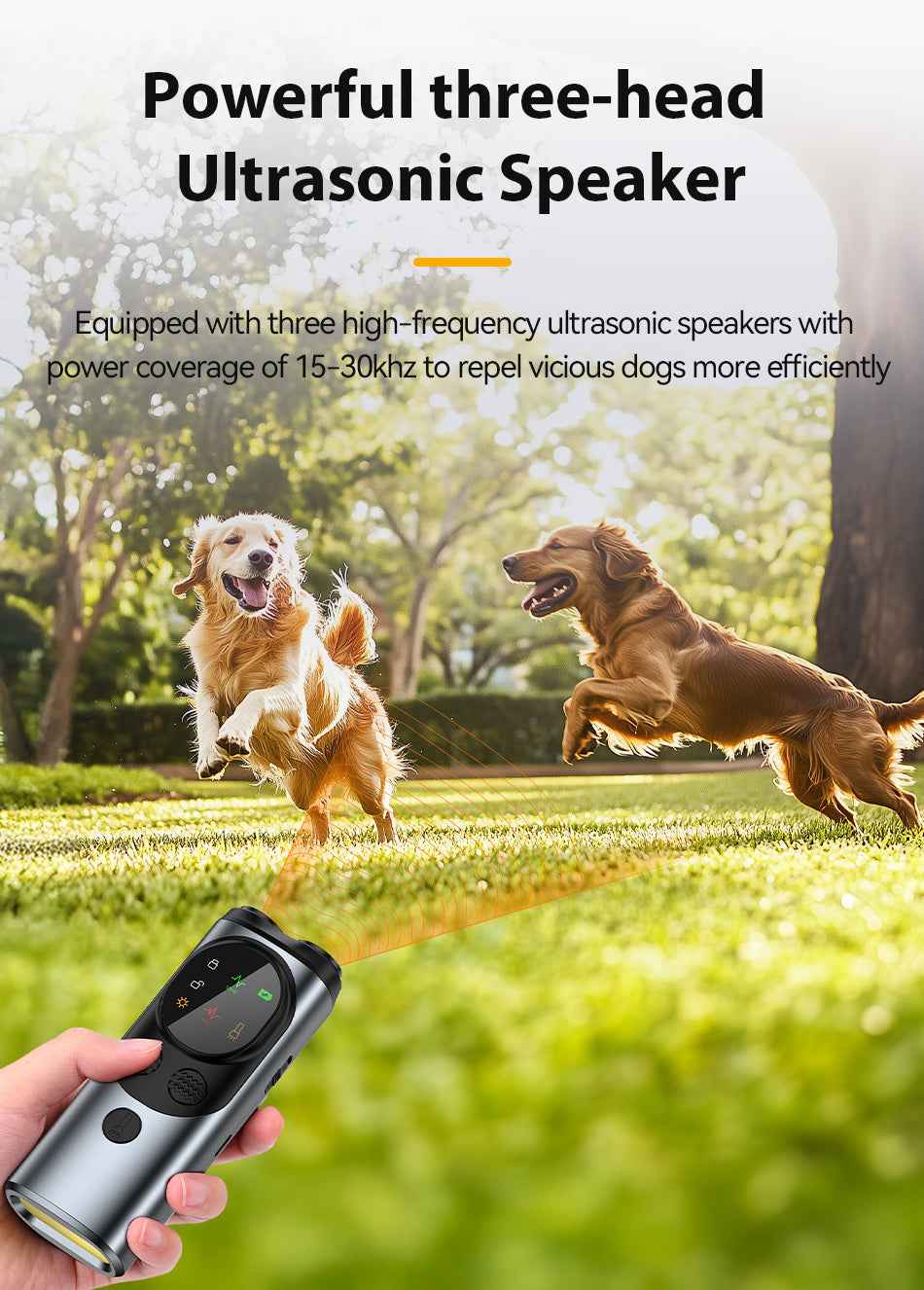 ROJECO Ultrasonic Dog Repeller