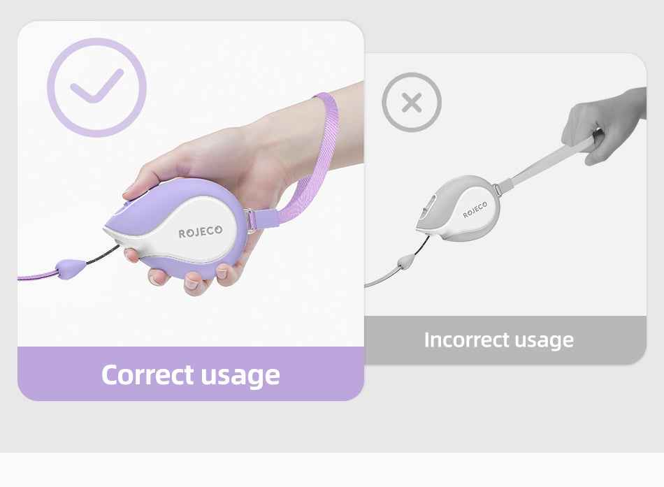 ROJECO Mini Retractable Dog Leash
