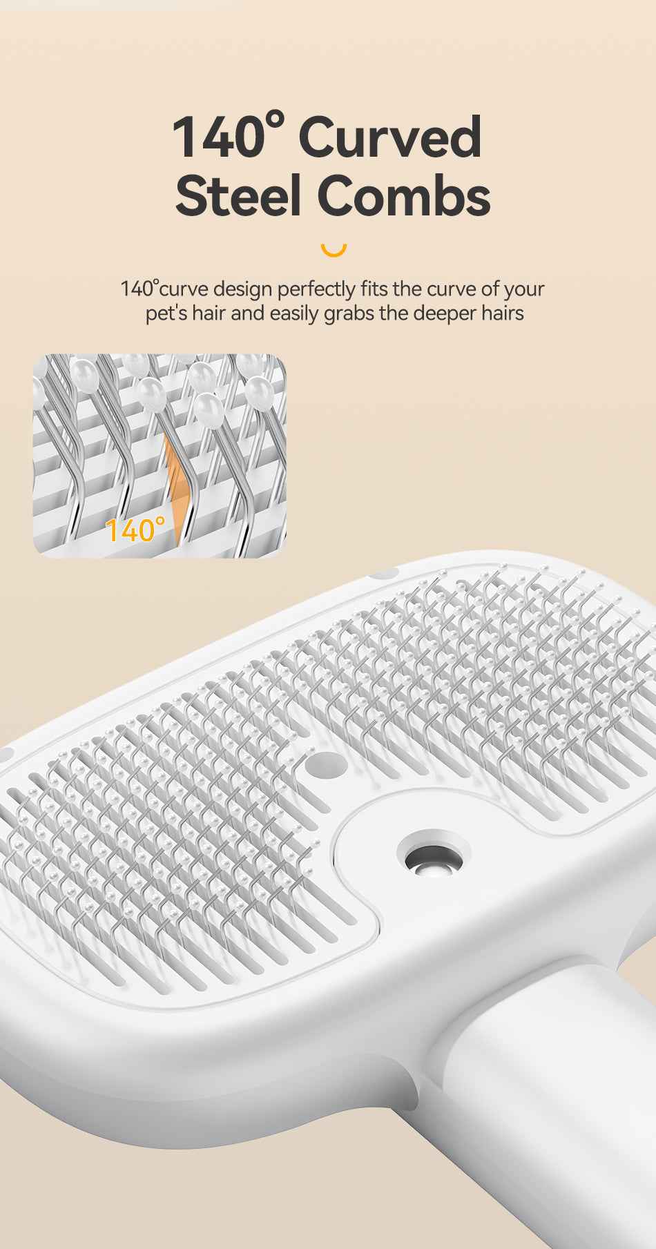 ROJECO Pet Spray Brush