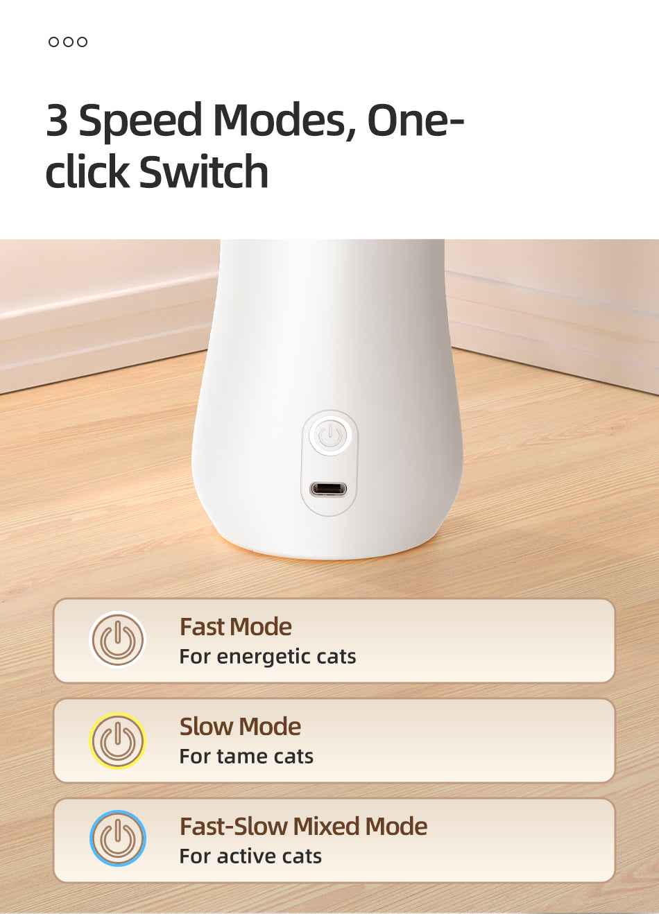 ROJECO Rechargeable Laser Cat Toy