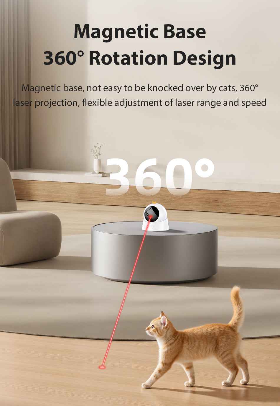 ROJECO Automatic Laser Cat Toy