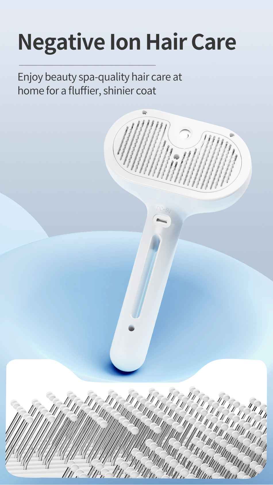 ROJECO Pet Spray Hair Comb