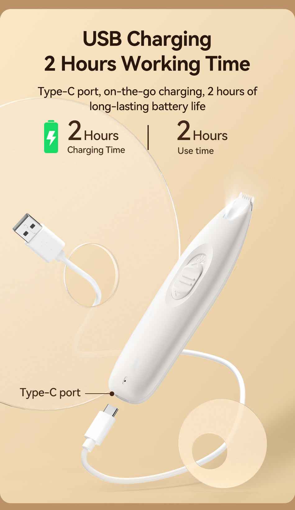 ROJECO T50 Pet Electric Clipper