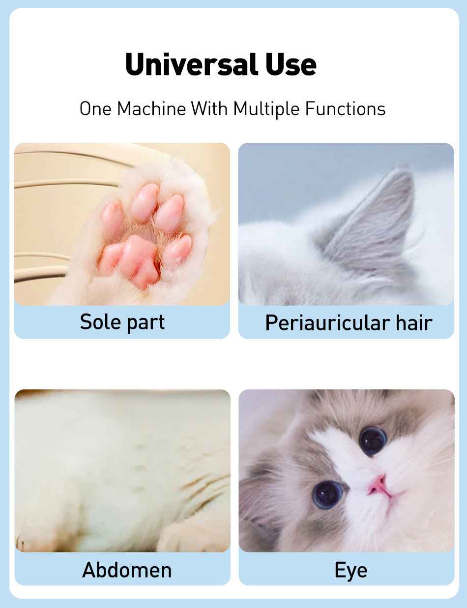 ROJECO 3-in-1 Pet Foot Hair Trimmer