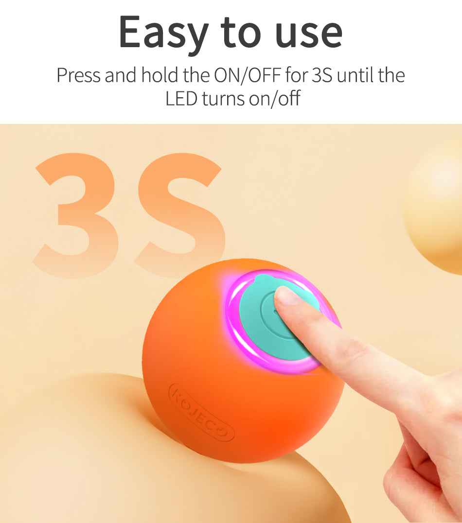 ROJECO Smart Bouncing Cat Ball
