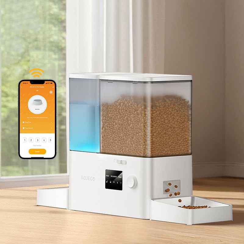 ROJECO 2‑in‑1 Feeder & Fountain