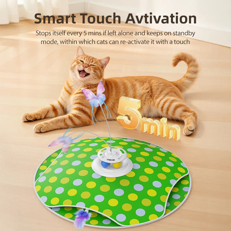 ROJECO 3-in-1 Hide & Seek Cat Toy