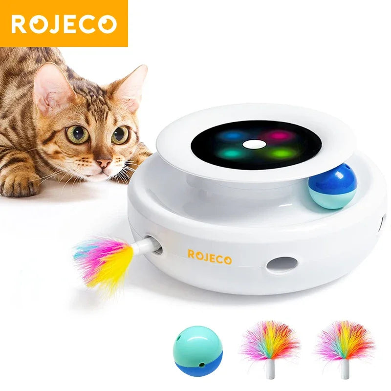 ROJECO 2-in-1 Smart Cat Toy