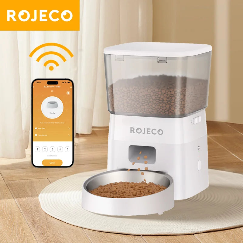 ROJECO 2L WiFi Automatic Pet Feeder