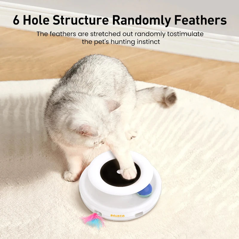 ROJECO 2-in-1 Smart Cat Toy